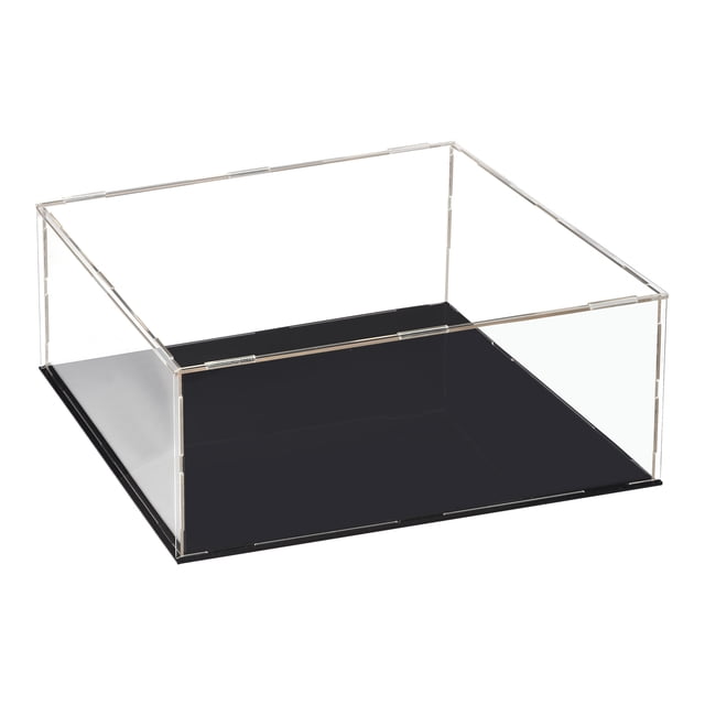 Unique Bargains Acrylic Clear Display Case Box Dustproof Protection Showcase Cube Collectibles Show Box 30x30x15cm