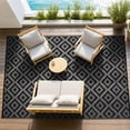 thumbnail image 6 of UNTIMATY 8'×10' Outdoor Rug Waterproof Patio Carpet Outdoor Area Rug Large Plastic Straw Mat for RV Camping Porch Deck Balcony, Black and Gray, 6 of 8