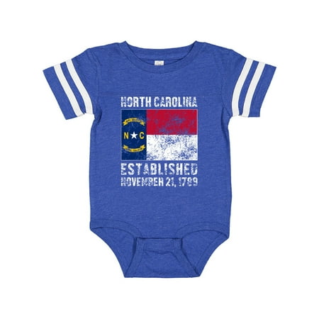 

Inktastic Established November 21 1789 North Carolina Flag Gift Baby Boy or Baby Girl Bodysuit