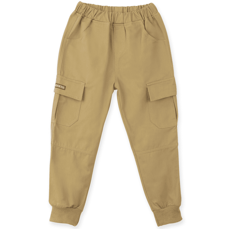 PatPat Boys Cargo Pants with Pockets Cotton Blend photo 1