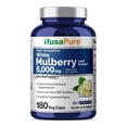 thumbnail image 1 of NusaPure Extracto de hoja de morera blanca 5000 mg 180 cápsulas vegetales (vegetariano, bioperina), 1 of 5