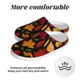 thumbnail image 6 of KLL Autumn Maple Leaves A Pattern Adult Unisex Cozy Slippers,Fuzzy Slip-on Slippers TPR Sole Slippers Comfort Plush Home Footwear for Indoor & Outdoor-8, 6 of 7