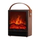 thumbnail image 1 of Calentador de chimenea eléctrico ajustable Decoración del hogar para el escritorio de la sala de estar del hogar Marrón, 1 of 9