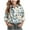 Navy, variant on Teen Girls Long Sleeve Button Down Shirts Dressy Casual Floral Graphci Blouse Tunic Tops Summer Fashion 2025