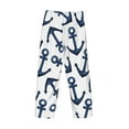 thumbnail image 5 of Daiia Navy Blue Anchor Men's Sleep Pant with Pockets and Drawstring,Pajama Pants-Medium, 5 of 9