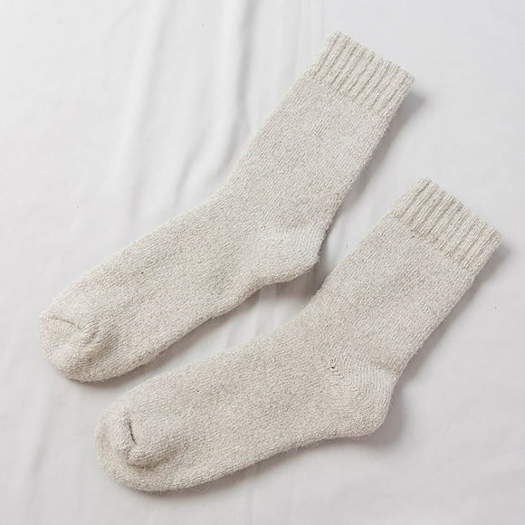 RKSTN Mens Socks Winter super thick plus fleece wool socks warm wool socks color sock Soft Breathable Mens Socks