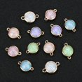thumbnail image 2 of 5 piezas de suministros para manualidades, conector de cabujón , dijes, colgantes para manualidades, accesorios para joyas, accesorios pa Blanco Macarena Colgante de dijes de conectores, 2 of 8