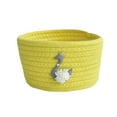 thumbnail image 2 of Home Textile Storage Storage Case Flower Mini Woven Basket,Round Cotton Rope Basket,Small Storage Basket, 2 of 2