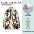 thumbnail image 5 of Cute Dinosaur Pattern Backpack for School,Cute School Bag,Schoolbag with Adjustable Shoulder Straps & Padded Back,15.3"x11"x7.1".﻿, 5 of 6