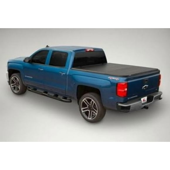 Convient 2004-2014 Ford F-150 Leer Tonnelle Couverture 630285 Latitude; Tri-Pli Doux; Non-Verrouillable; Noir; Vinyle