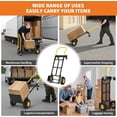 thumbnail image 3 of Qinaqin 2in1 Convertible Resistente cm de Alturaand Truck 800LB Capacity 4- Anchoheel Profundidadolly Carro para Moving en Anchoarehouse Oficina Grocery Garden & Industrial Use, 3 of 5
