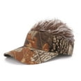 thumbnail image 4 of Men's Hair Visor ​Sun Hats Visor with Hair Fake Hat with Hair for Men Novelty Spiked Adjustable Baseball Caps Funny Gift, 4 of 5