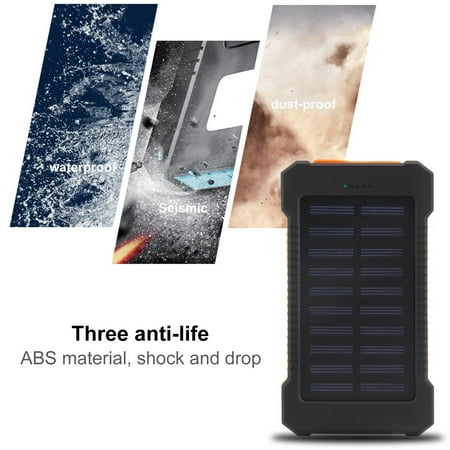 Portable Waterproof 300000mah Solar Bank Battery Charger Dual Portable Waterproof 300000mah Solar Bank Battery Charger Dual Usb External For