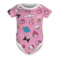 thumbnail image 6 of Hello Kitty Baby Bodysuit Boy Girl Clothes Soft Newborn Infant Outfit Short Sleeve Romper, 6 of 8
