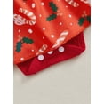 thumbnail image 7 of Suealasg Baby Girls Christmas Clothes Long Sleeve Candy Cane Print Romper Dress Headband 3 6 9 12 18 Months Infant Girls Christmas Outfits, 7 of 7
