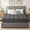 Deep Gray, variant on DADO DIDO Memory Foam Mattress Topper, 3 inch California King, Dual Layer Gel Foam Cooling Pillow Top, Back Pain Relief, White