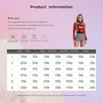 thumbnail image 7 of TSSOE Womens Big Girls Race Car Driver Romper Colorblock Printed Shiny Long Sleeves Leotard Jumpsuit Bodysuit Red 3XL, 7 of 7
