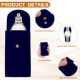 thumbnail image 3 of Uxcell 6 Pcs Bolsa de Reloj de Terciopelo, Funda de Viaje para Reloj Portátil, Bolsa de Almacenamiento Suave con Botón a Presión y Tarjeta Interna Cóncava para Hombres y Mujeres, Regalo, Azul, 3 of 6
