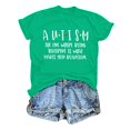 thumbnail image 3 of TSADFHJI Chemises pour Femmes Tendance Mode Décontractée Imprimée Col Rond Manches Courtes Chandail T-Shirt m Vert, 3 of 5