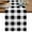 Black, variant on Table Runner 108 Inches Long, Black White Plaid Decorative Table Runner for Party Wedding Home Decor, Spring Farmhouse Buffalo Checkered Dresser Scarves for Bedroom Kitchen Tables Decor 13x108 Inch