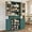 Green, variant on ARTPOWER 72" Pantry Storage Cabinet with Drawer, Freestanding Tall Cupboard Storage Cabinet, Utility Pantry with Door Shelves and 2 Adjustable Shelves for Kitchen, Dining Room,Living Room, Black