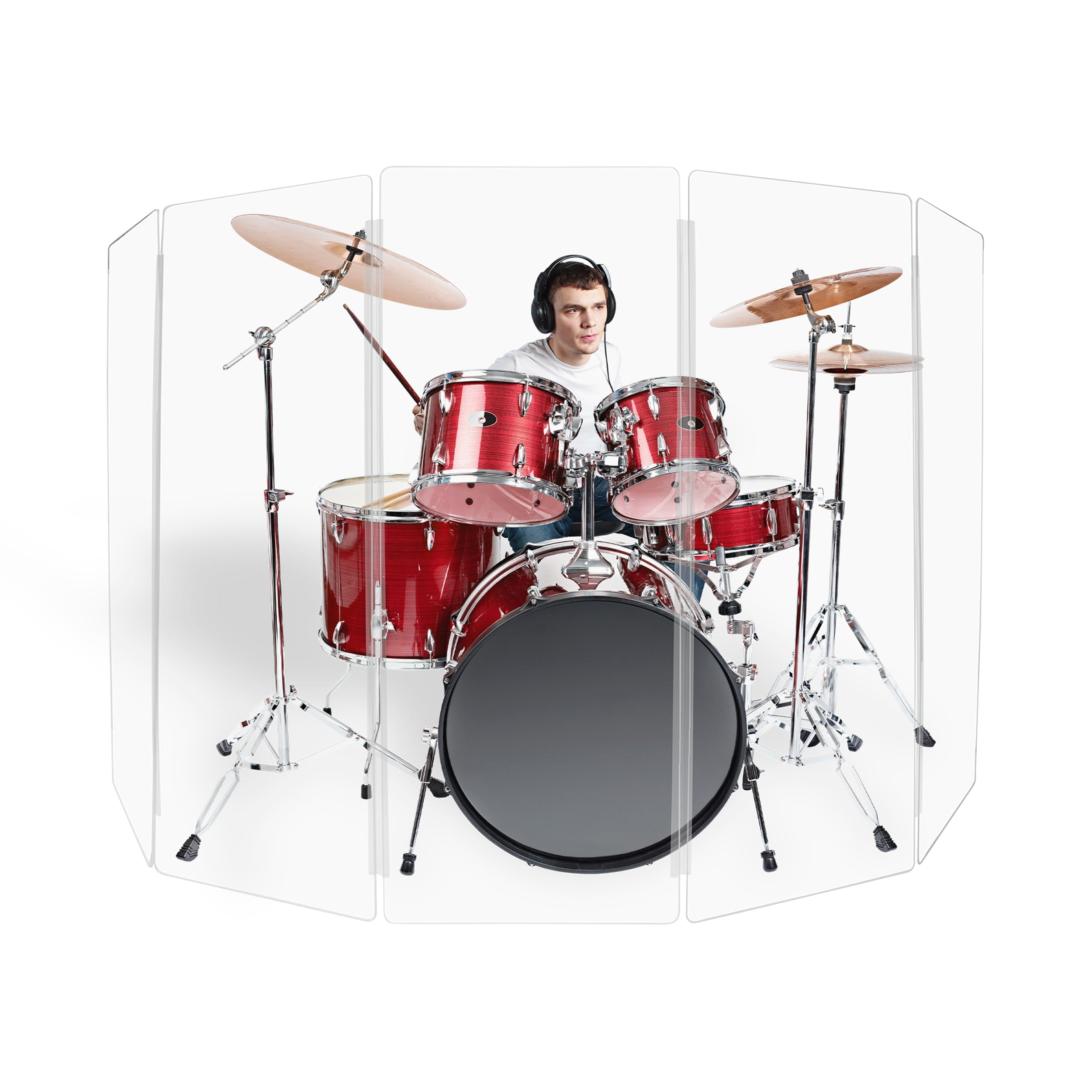 Drum Shield 2ft. x 5 ft. Panels - Living Hinge