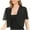 Black, variant on jsaierl Women Soft Chiffon Open Front Sheer Short Sleeve Cardigans For Evening Dress