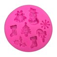 thumbnail image 1 of Langgg Christmas Theme Fondant Mold Cake Fondant Chocolate Snowman Tree Silicone Mould Baking Tool, 1 of 8