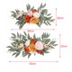 thumbnail image 3 of 2 piezas de flores de seda decorativas para puerta, arreglo floral, rosas artificiales Naranja, 3 of 9