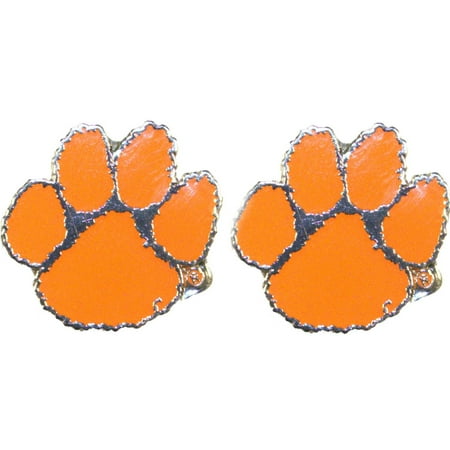 Ncaa Officially Licensed Clemson Tigers Logo Stud Earrings
