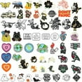 thumbnail image 2 of GKNET Cute Animal Brooch Cartoon Cat Rabbit Round Brooches Badge Enamel Pins Wholesale-96, 2 of 9