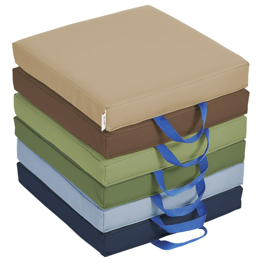 SoftZone® Square Floor Cushion with Handle 6Piece Earthtone