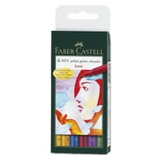Faber-Castell PITT Artist Brush Pen Basic Set of 6 Color Markers