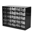 thumbnail image 1 of Caja de almacenamiento de herramientas para gabinete de hardware, organizador de almacenamiento para tornillos pequeños Negro, 1 of 9