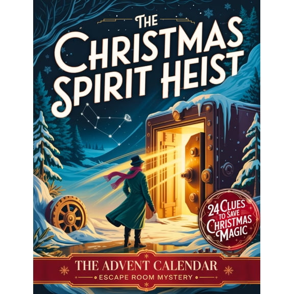 Pre-Owned The Christmas Spirit Heist  The Advent Calendar Escape Room Mystery: An Interactive Christmas Adventure with 24 Puzzles and Riddles to Save the Magic of December