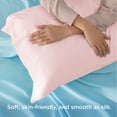 thumbnail image 4 of Juego de 2 fundas de almohada Bedsure tamaño king, frescas, de bambú, rosa, 51 x 91 cm, 4 of 7
