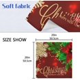 thumbnail image 6 of GZHJMY Christmas Cloth Napkin Holly Flower Leaves Snowflake Kitchen Dining Table Decor for Family Gathering Dinner Napkin Festive Holiday Seasonal Winter Gift 6 Pack 20" × 20", 6 of 6