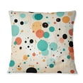 thumbnail image 3 of Designart "Fusion of Modern Polka Dots" Polka Dots Printed Throw Pillow, 3 of 5