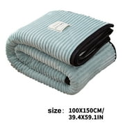 VOAVEKE Soft Lightweight Comfy Throw Blanket For Bed,Velvet Contrasting Color Wrapped Blanket Thickened Falei Velvet Fashionable Cover Blanket Milk Velvet Warm Nap