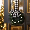 thumbnail image 7 of Qwtwty Artificial Christmas Wreath for Front Door, Winter Artificial Wreath Hanging Ornament for Xmas Wall Window Fireplace Decor, Christmas Decorations, 7 of 7