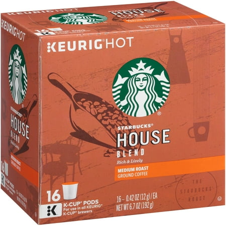 Starbucks® House Blend Medium Ground Coffee K-Cups 16 ct Box