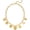 A Striped Heart Charm, variant on Chunky Gold Charm Necklace for Women Boho Chunky Heart Statement Necklace Vintage Heart Coin Disc Charm Necklace Jewelry