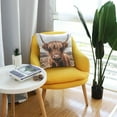 thumbnail image 6 of Ryvnso A Highland Cow Throw Pillow Covers Couch Pillowcases Decor for Bed Sofa 18" x 18", 6 of 7