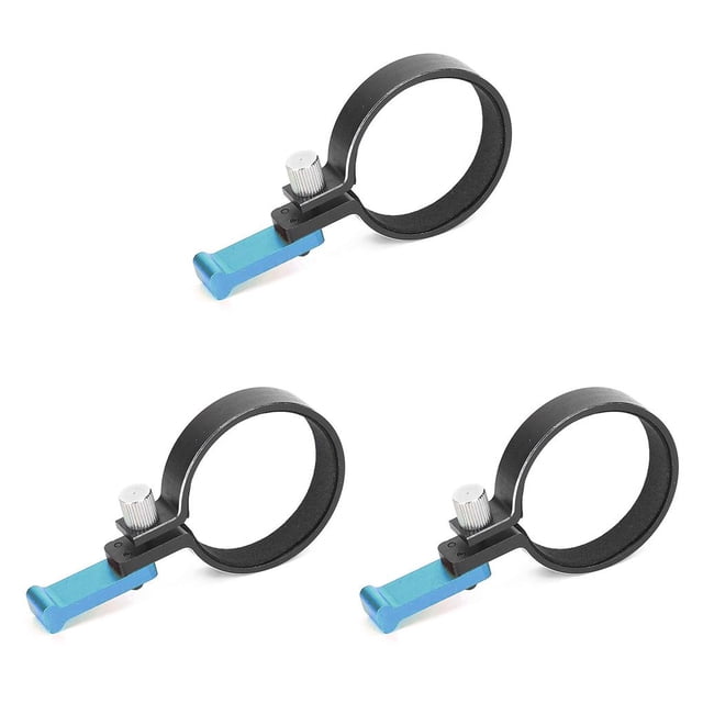 tredstone RC Crawler Car Steering Wheel Remote Control Transmitter Aluminum Alloy Trigger Toy Vehicle Controller One-Handed Adapter Blue 3Set