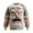 White2, variant on Telankuip Winter Christmas 3D Textured Print Sweatshirts for Men 2025 Funny Santa Claus Graphic Crewneck Pullover Tops Xmas Holiday Stylish Clothes White2 XL