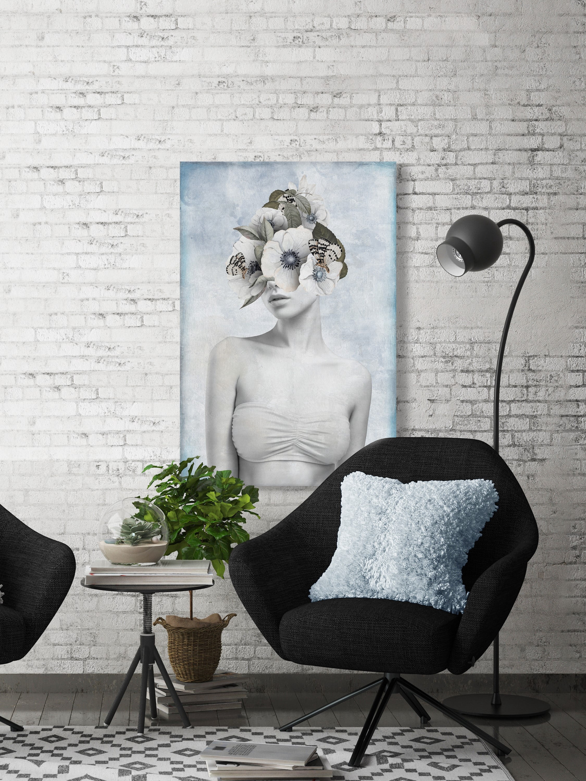 Be Bold and Daring 12 in x 18 in Painting Canvas Art Print, by Marmont Hill