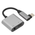 thumbnail image 4 of Adaptador de auriculares tipo C, cable adaptador tipo C a tipo C de 3,5 mm Cable de audio con fuente de alimentación Fiabilidad excepcional, 4 of 12