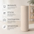 thumbnail image 4 of Foam Roller For Exercise, Textured Foam Roller For Yoga And Fitness, Foam Roller For Home Workout,Beige - 30Cm, 4 of 6