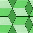 thumbnail image 1 of Ahgly Company Machine Washable Indoor Square Transitional Green Area Rugs, 7' Square, 1 of 7