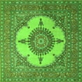 thumbnail image 1 of Ahgly Company Indoor Square Medallion Green Traditional Area Rugs, 6' Square, 1 of 1